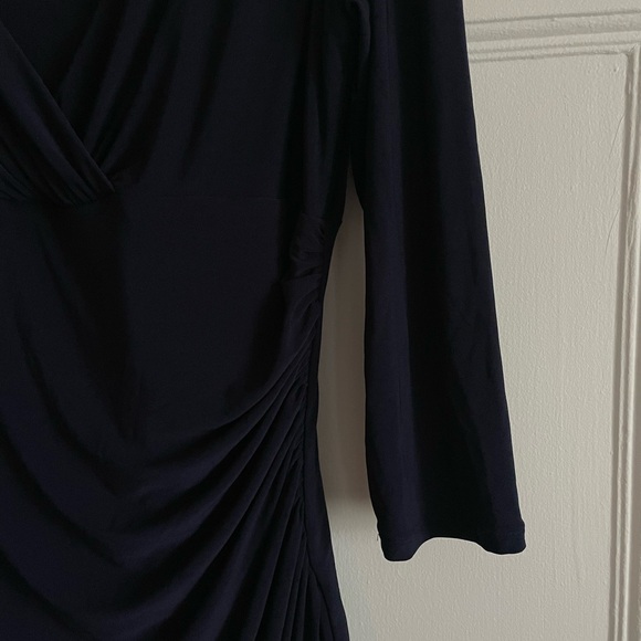 Ralph Lauren | Deep Blue 3/4 Sleeve Dress - Picture 4 of 5